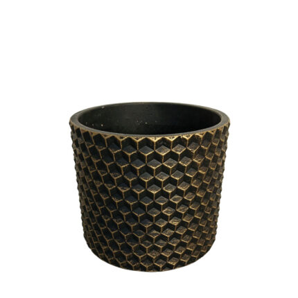 ΚΑΣΠΩ ΣΤΡΟΓΓΥΛΟ ΠΑΛΑΙΩΜΕΝΟ ΧΡΥΣΟ ΣΧΕΔΙΟ 3D ΚΛΙΜΑΚΩΤΟ ΜΕΣΑΙΟ - Φ17x14cm 8/26KIB