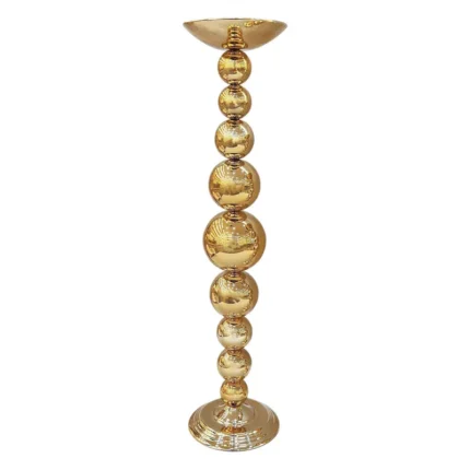 ΜΕΤΑΛΛΙΚO ΧΡΥΣΟ ΜΟΝΟ ΜΟΝΤΕΡΝΟ ΜΠΑΛΕΣ ΜΕ ΓΥΑΛΙ ΜΕΓΑΛΟ - Φ16x63cm 12/ΚΙΒ