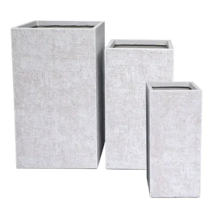 ΚΑΣΠΩ FIBER CLAY ΣΕΤ/3 ΛΕΥΚΟ-ΕΚΡΟΥ ΟΡΘΟΓΩΝΙΟ - 1/ΚΙΒ