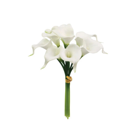 ΜΠΟΥΚΕΤΟ ΛΙΛΙΟΥΜ ΛΕΥΚΟ ΜΕ 8 ΑΝΘΗ - 18x17x35cm 12/144ΚΙΒ