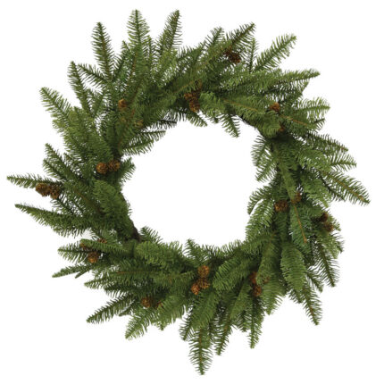 ΧΡΙΣΤΟΥΓΕΝΝΙΑΤΙΚΟ ΣΤΕΦΑΝΙ ΕΛΑΤΟ ΜΕ ΚΟΥΚΟΥΝΑΡΙΑ - 61x18x61cm 8/ΚΙΒ