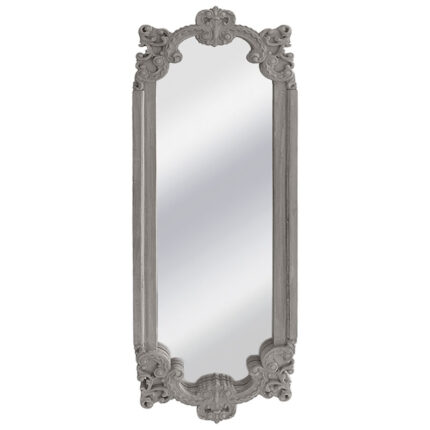 ΞΥΛΙΝΟΣ ΚΑΘΡΕΦΤΗΣ ΤΟΙΧΟΥ ΠΑΛΑΙΩΜΕΝΟ ΓΚΡΙ - 38x3.5x109.5cm 4/ΚΙΒ