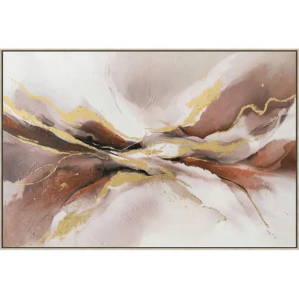 ΠΙΝΑΚΑΣ ΚΑΜΒΑΣ ΣΑΠΙΟ ΜΗΛΟ-ΧΡΥΣΟ ΑΦΗΡΗΜΕΝΟ ΣΧΕΔΙΟ ΣΕ ΚΟΡΝΙΖΑ - 122.5x82.5x3.5cm 6/ΚΙΒ