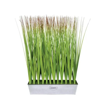 ΦΥΤΑ ΓΚΡΑΣΣ ΣΕ ΜΕΤΑΛΛΙΚΗ ΖΑΡΝΤΙΝΙΕΡΑ - 46x12.5x Υ71cm 2/8KIB