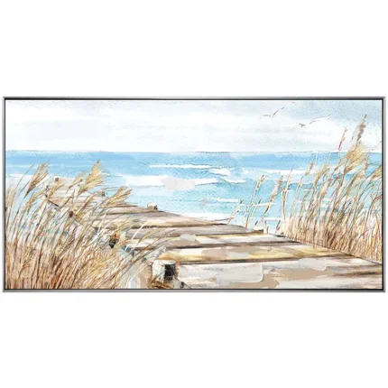 ΠΙΝΑΚΑΣ ΚΑΜΒΑΣ ΜΕ ΚΟΡΝΙΖΑ ΞΥΛΙΝΗ ΠΡΟΒΛΗΤΑ - 140x70cm 1/8ΚΙΒ