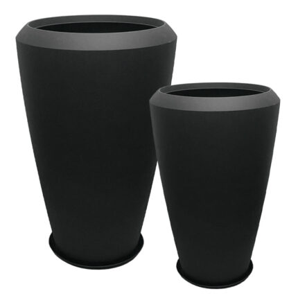 POLYRESIN ΚΑΣΠΩ ΜΕ ΠΙΑΤΟ ΣΕΤ/4 ΜΑΥΡΟ ΑΝΘΡΑΚΙ ΜΑΚΡΥ ΠΟΜΠΕ - L:Φ55x86.3, M:Φ44.3x69.8cm