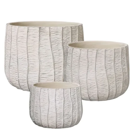 ΚΑΣΠΩ ΣΕΤ/3 ΣΤΡΟΓΓΥΛΟ ΜΠΕΖ ΚΟΡΜΟΣ ΜΟΤΙΒΟ - L:Φ29.5x27, M:Φ25x22.2, S:Φ19.5x18cm 1/ΚΙΒ