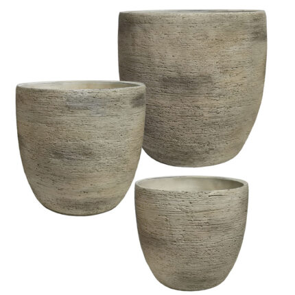 ΚΑΣΠΩ ΤΣΙΜΕΝΤΕΝΙΟ ΣΕΤ/3 ΚΑΦΕ ΠΑΛΑΙΩΜΕΝΟ - L:Φ30x29.5, M:Φ26x25.5, S:Φ21.5x21.5cm 84/ΠΑΛ