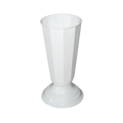 ΑΝΘΟΔΟΧΕΙΟ ΛΕΥΚΟ ΠΛΑΣΤΙΚΟ FLAKON SZWED - Φ16x39cm