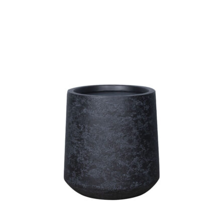 ΚΑΣΠΩ FIBERCLAY ΜΑΥΡΟ ΠΕΤΡΑΣ MEDIUM ΣΤΡΟΓΓΥΛΟ ΚΩΝΙΚΟ ΨΗΛΟ - Φ38.5x41cm